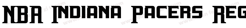NBA Indiana Pacers Regular Version字体转换